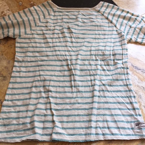 Life is good organic cotton striped scoop neck T - Picture 7 of 7